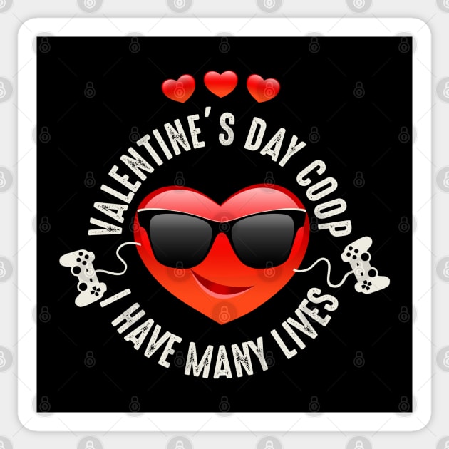 Valentine's Day Coop Gamer's Life Sticker by Designkix